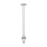 Timco Carriage Bolt, Washer & Nut - Exterior Silver