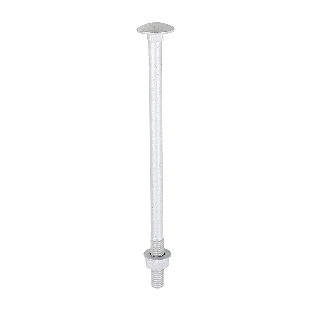 Timco Carriage Bolt, Washer & Nut - Exterior Silver