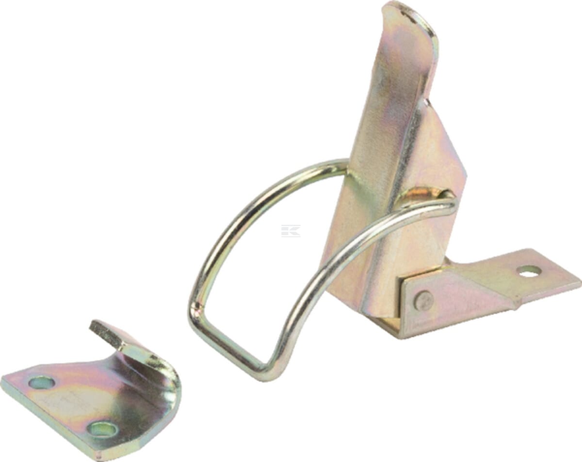Bracket closure with catch