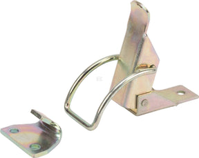 Bracket closure with catch