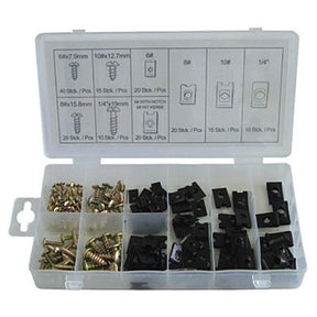 170pce U Clip + Screw Assortment
