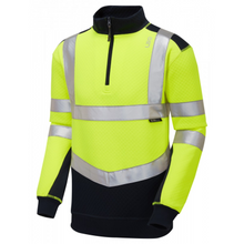 Leo Tapeley EcoViz Dual Colour 1/4 Zip Sweatshirt