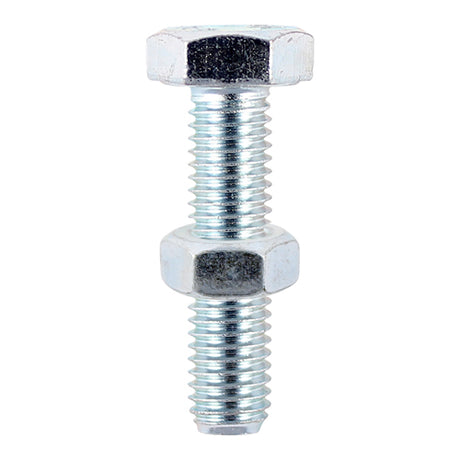 Timco Set Screw & Hex Nut - Zinc