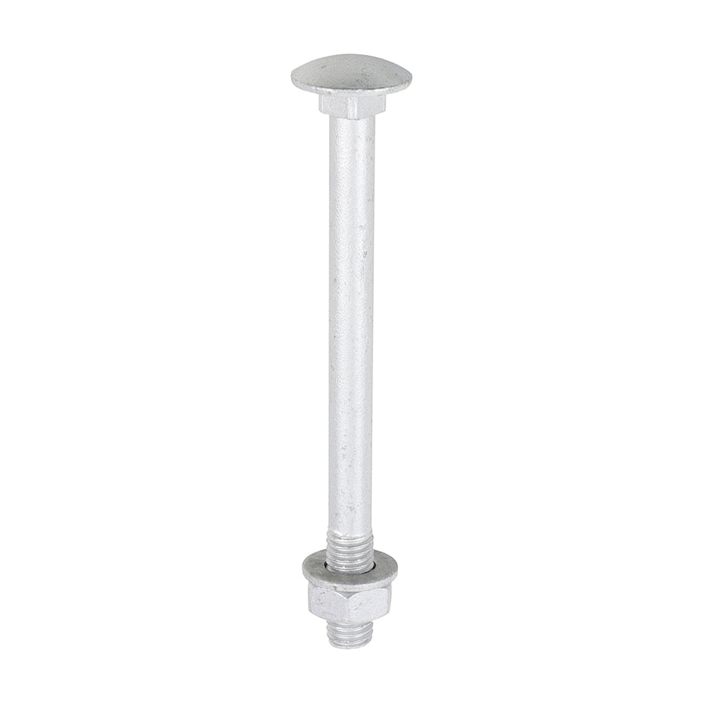 Timco Carriage Bolt, Washer & Nut - Exterior Silver