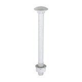 Timco Carriage Bolt, Washer & Nut - Exterior Silver