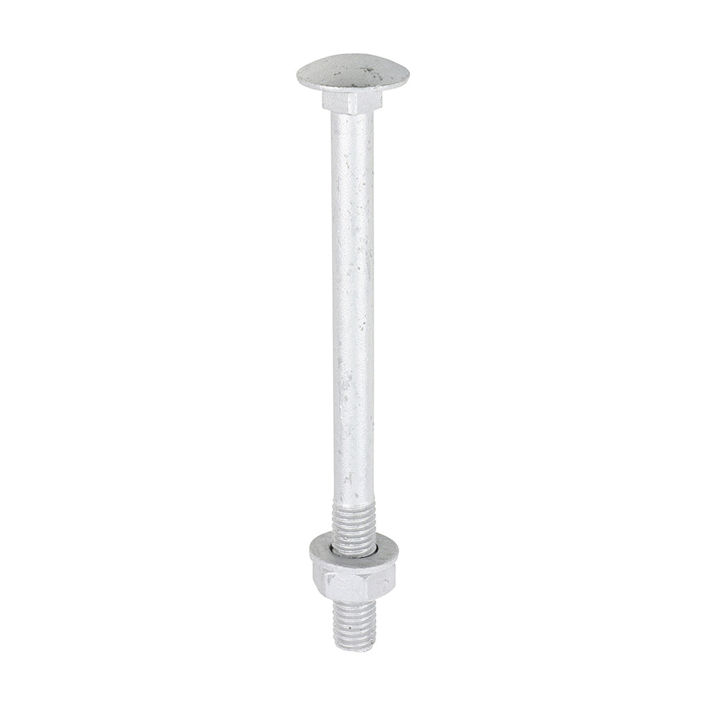 Timco Carriage Bolt, Washer & Nut - Exterior Silver