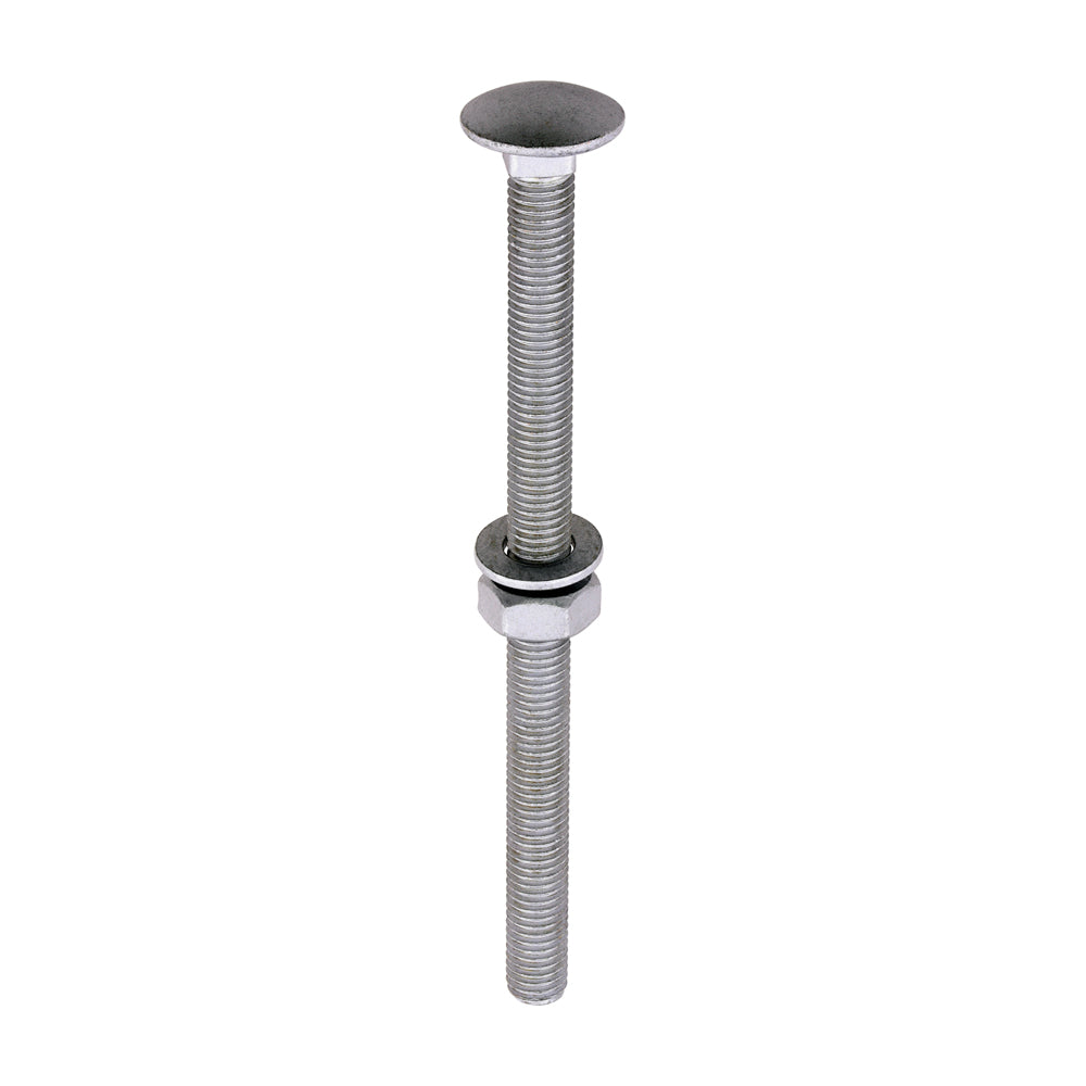 Timco Carriage Bolt, Washer & Nut - Exterior Silver