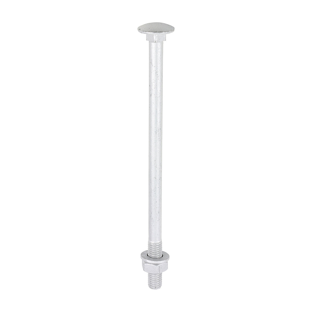 Timco Carriage Bolt, Washer & Nut - Exterior Silver