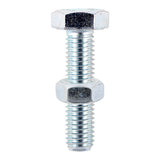 Timco Set Screw & Hex Nut - Zinc