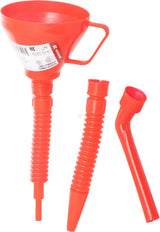 Plastic funnel flexible end