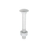 Timco Carriage Bolt, Washer & Nut - Exterior Silver
