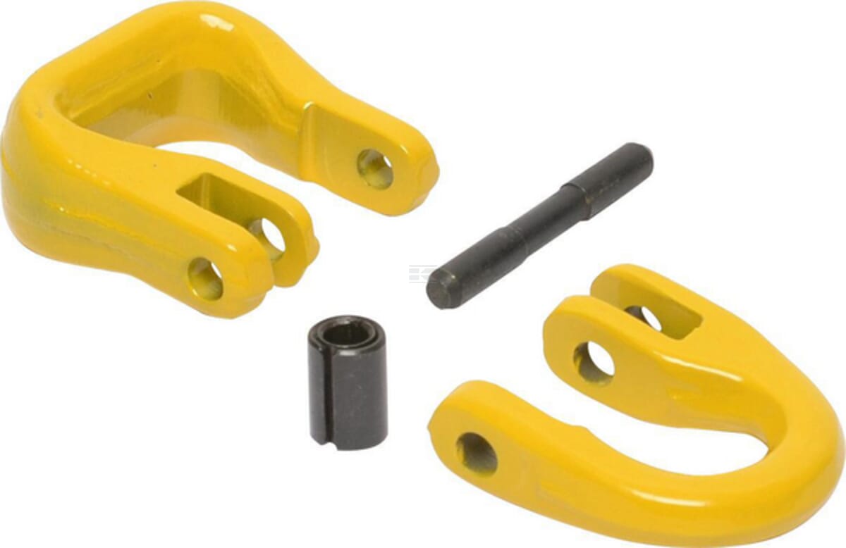 Webbing coupling link for roundsling and strap