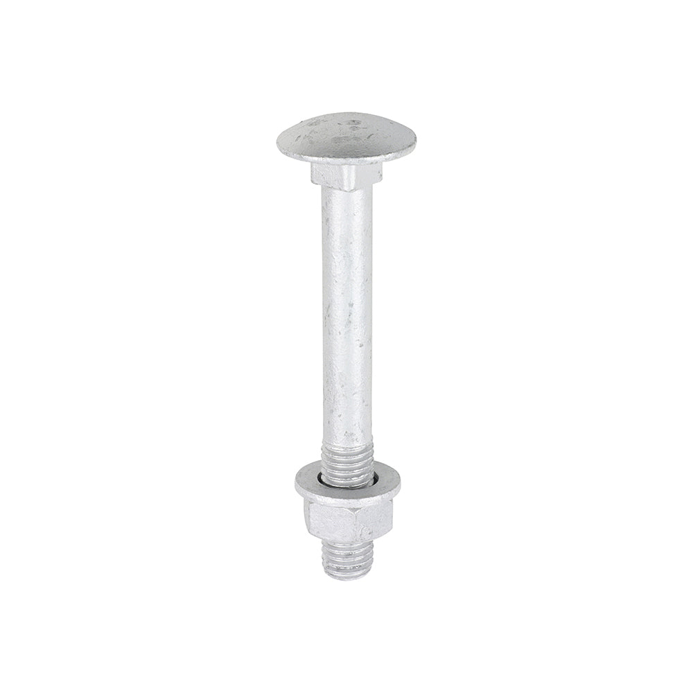 Timco Carriage Bolt, Washer & Nut - Exterior Silver