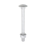 Timco Carriage Bolt, Washer & Nut - Exterior Silver