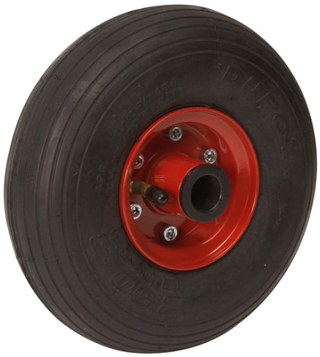 Fork wheel with glide bearings