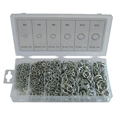 1200pce Lock Washer Assortment metric