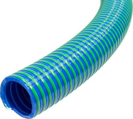 Blue/green suction & delivery PVC hoses