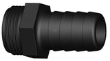 Straight coupling with hose tail and male thread