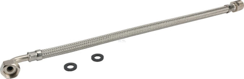 Flexible connection hose with elbow coupling