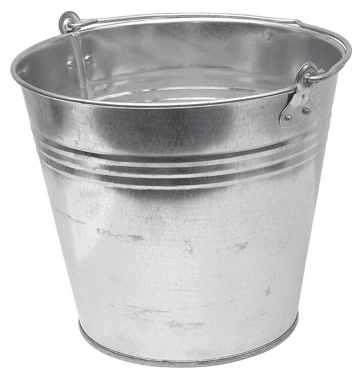 Galvanized bucket