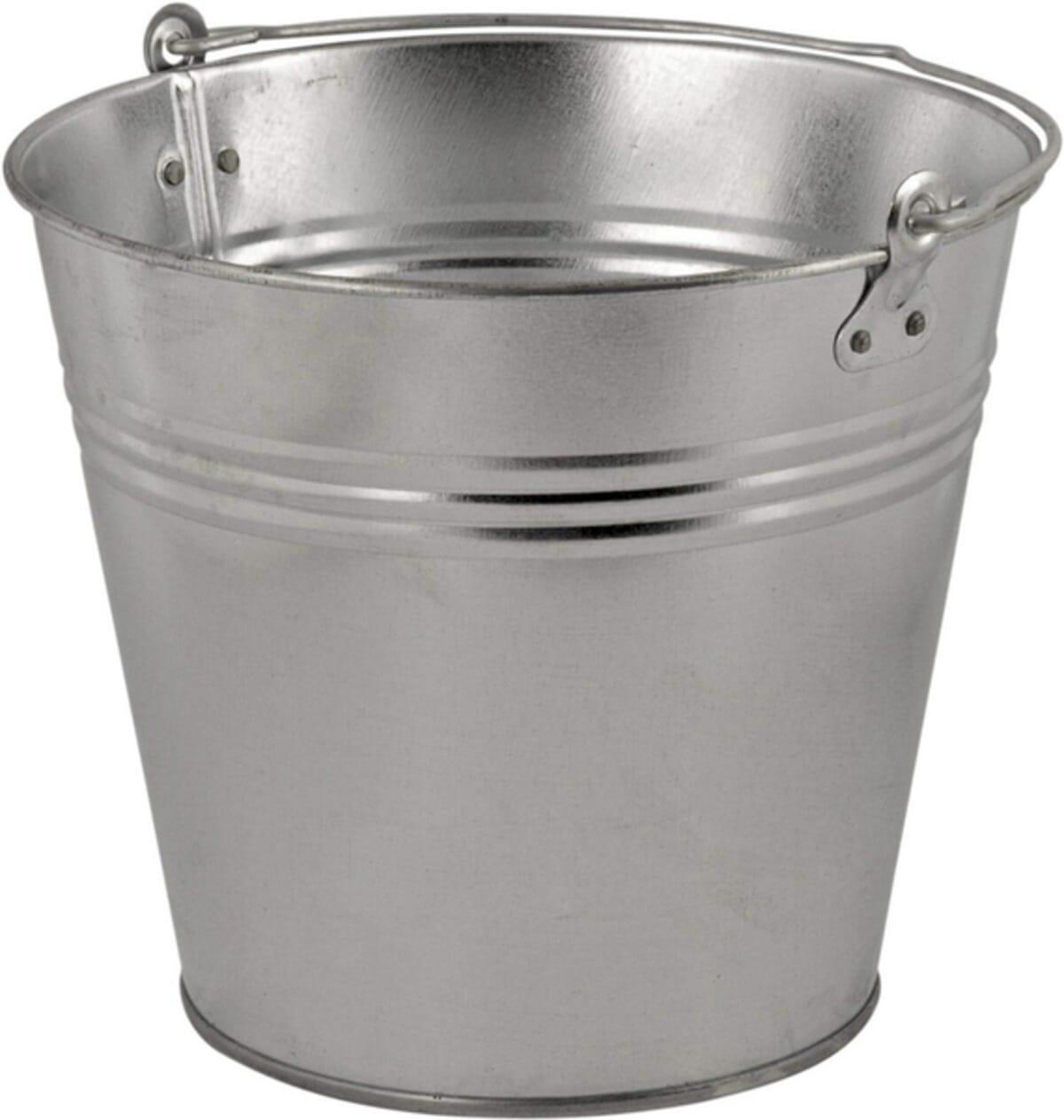 Galvanized bucket