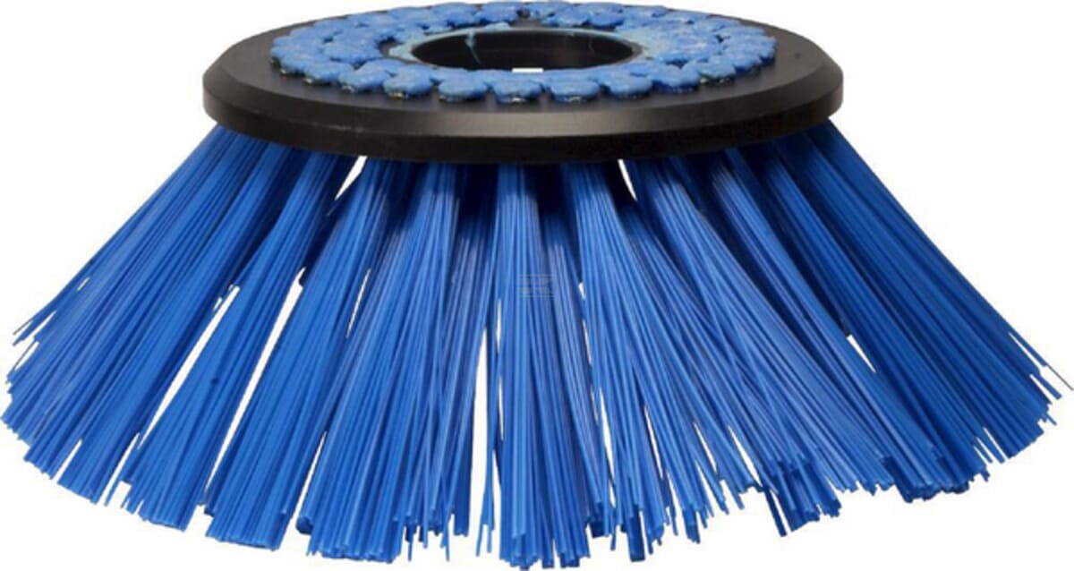 Gutter brooms for sweeping machines and grate cleaners