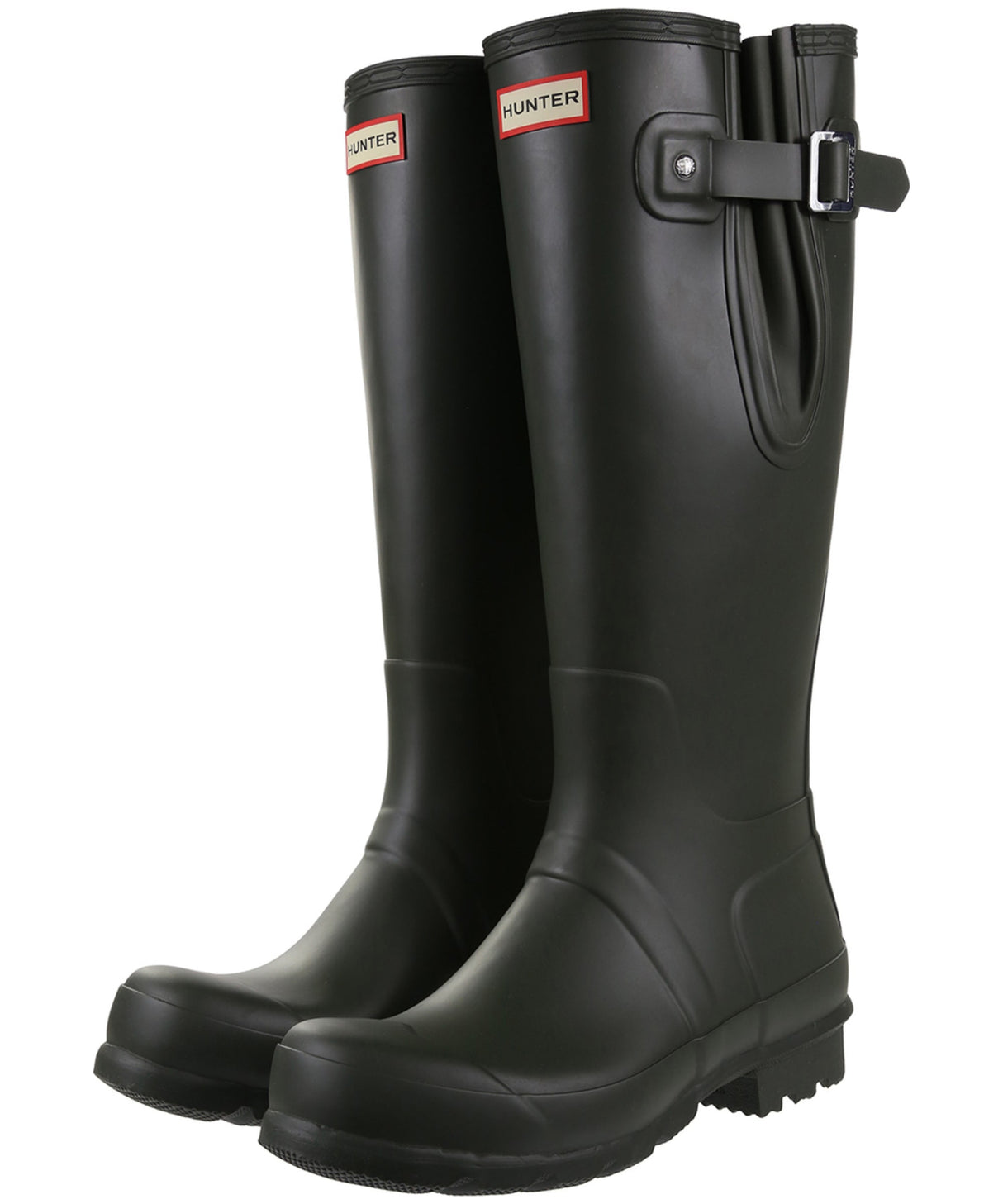 Men's Hunter Original Side Adjustable Fit Tall Wellington Boots - Dark Olive