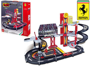 Bburago Race & Play three-level racing garage + 1 Ferrari F12