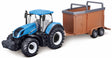Bburago New Holland T7.315 tractor with cattle trailer