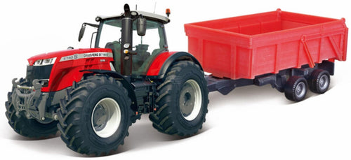 Bburago BB1831662 Massey Ferguson 8700 with tipping trailer