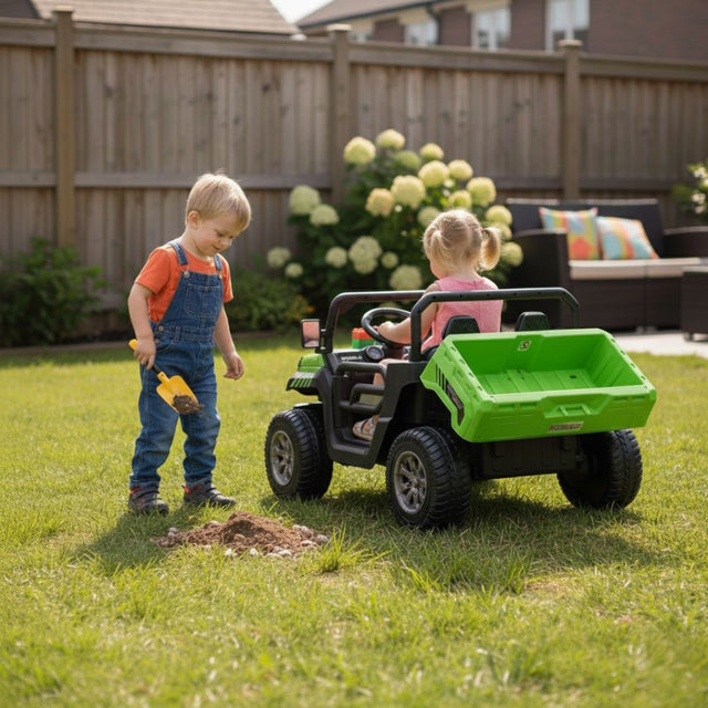AgriBuddy With Rear Tipper 12V Electric Ride On Buggy Green