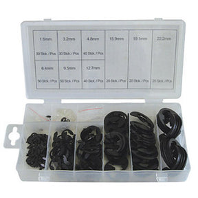 300pce E Clip Assortment metric