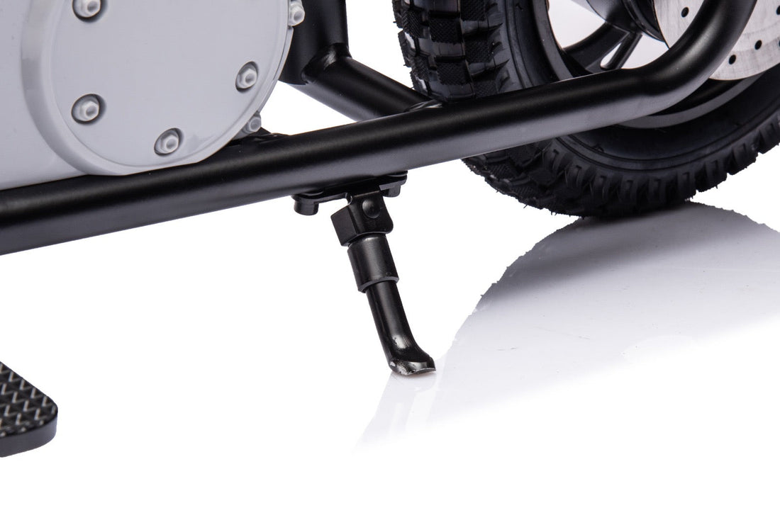 36V Electric Chopper Motor Cycle Ride on with Twist Grip Throttle | Grey - Age 7+