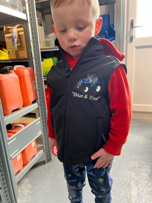 Kids Gilet Blue & True