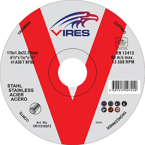 Vires S/S2 Cutting Disc 115mm x 1.0mm