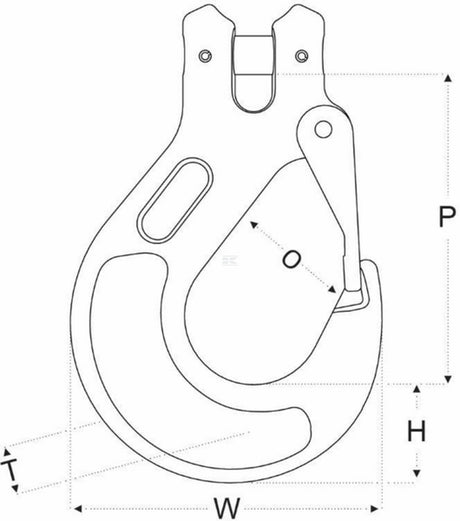 Rema Clevis sling hook with latch RCH G10