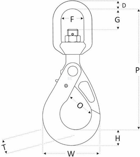 Rema Swivel safety hook RSBS G10