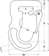Rema Webbing sling hook RWSH G10