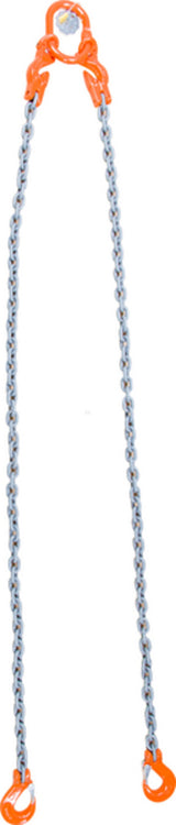 REMA-10 lifting chain, 2-sling with shortening grab hooks and load hooks