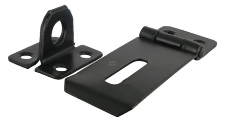 Safety Hasp & Staple - Black Paint Finish