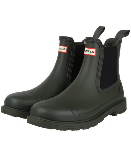 Women's Hunter Original Commando Chelsea Wellington Boots - Dark Olive