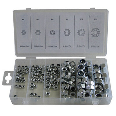 150pce Locknut Aassortment metric