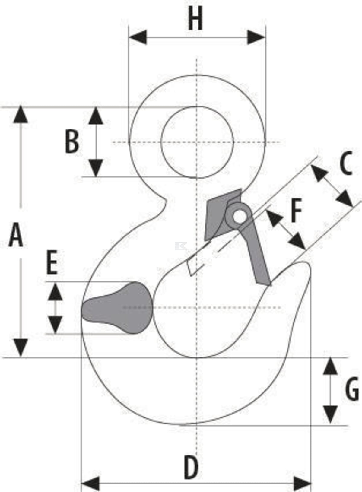 Cartec Chain Eye Hook G8