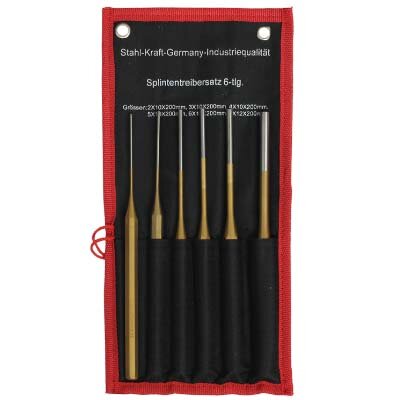 Extra Long Pin Punch Set 6pce 2-8mm
