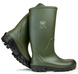 Bekina Steplite Flexigrip Steel Toe Wellington Green