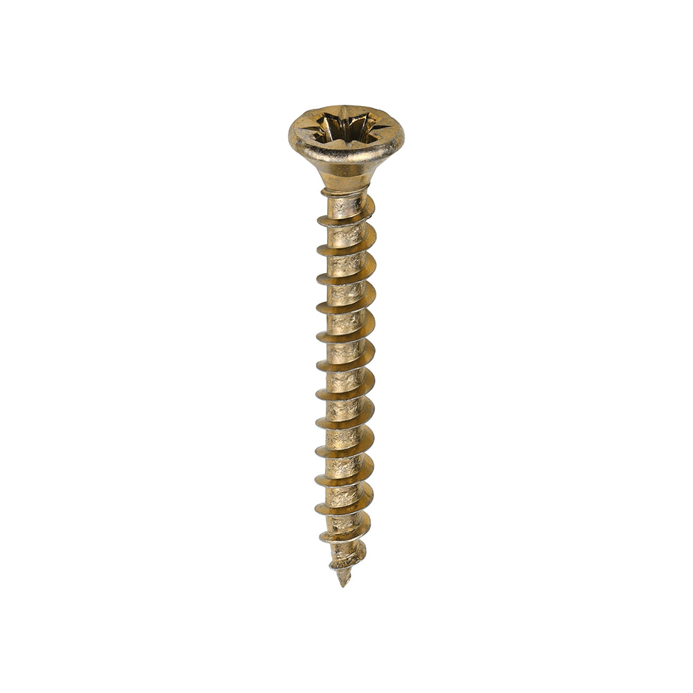 Timco Solo Woodscrews - Yellow Countersunk