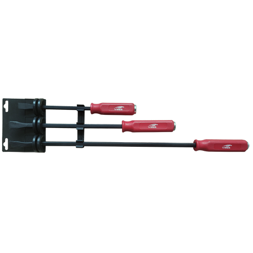 H/D Steel Cap Impact Pry Bar Set 3Pce