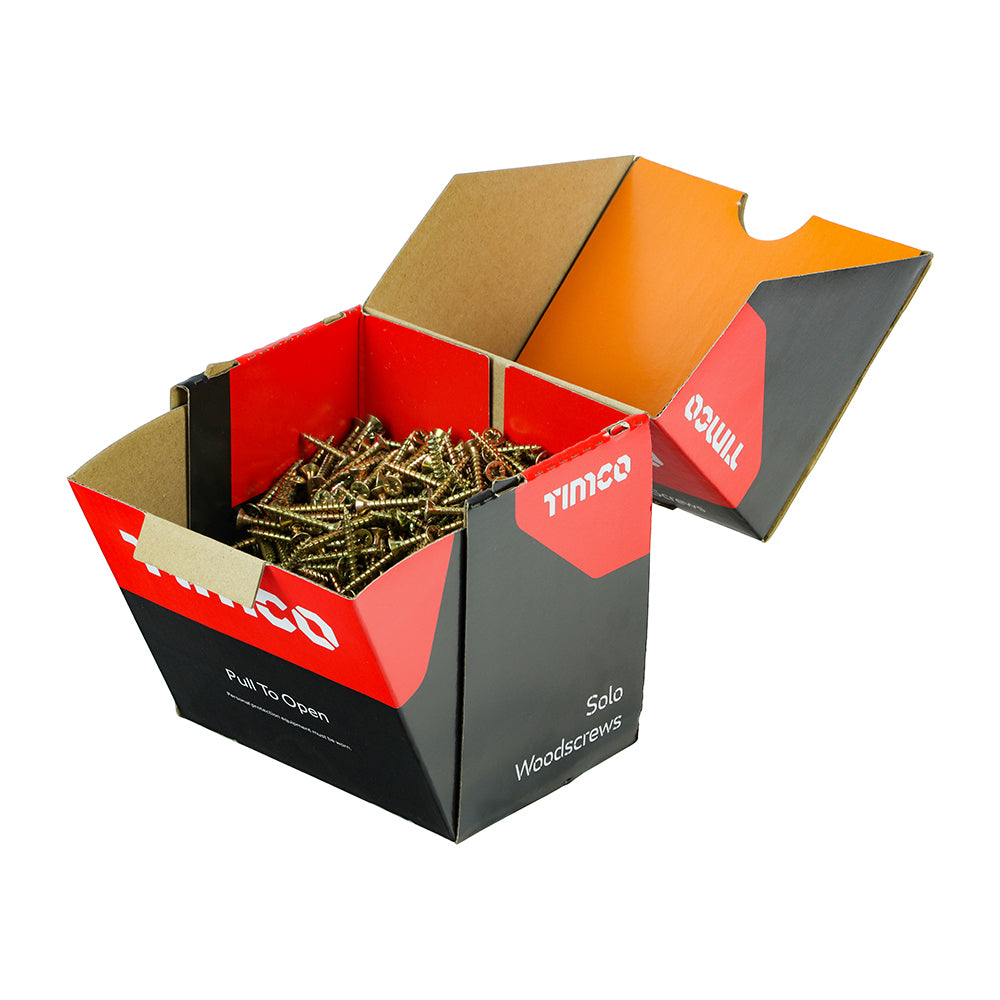 Timco Solo Woodscrew - Yellow - Industry Pack