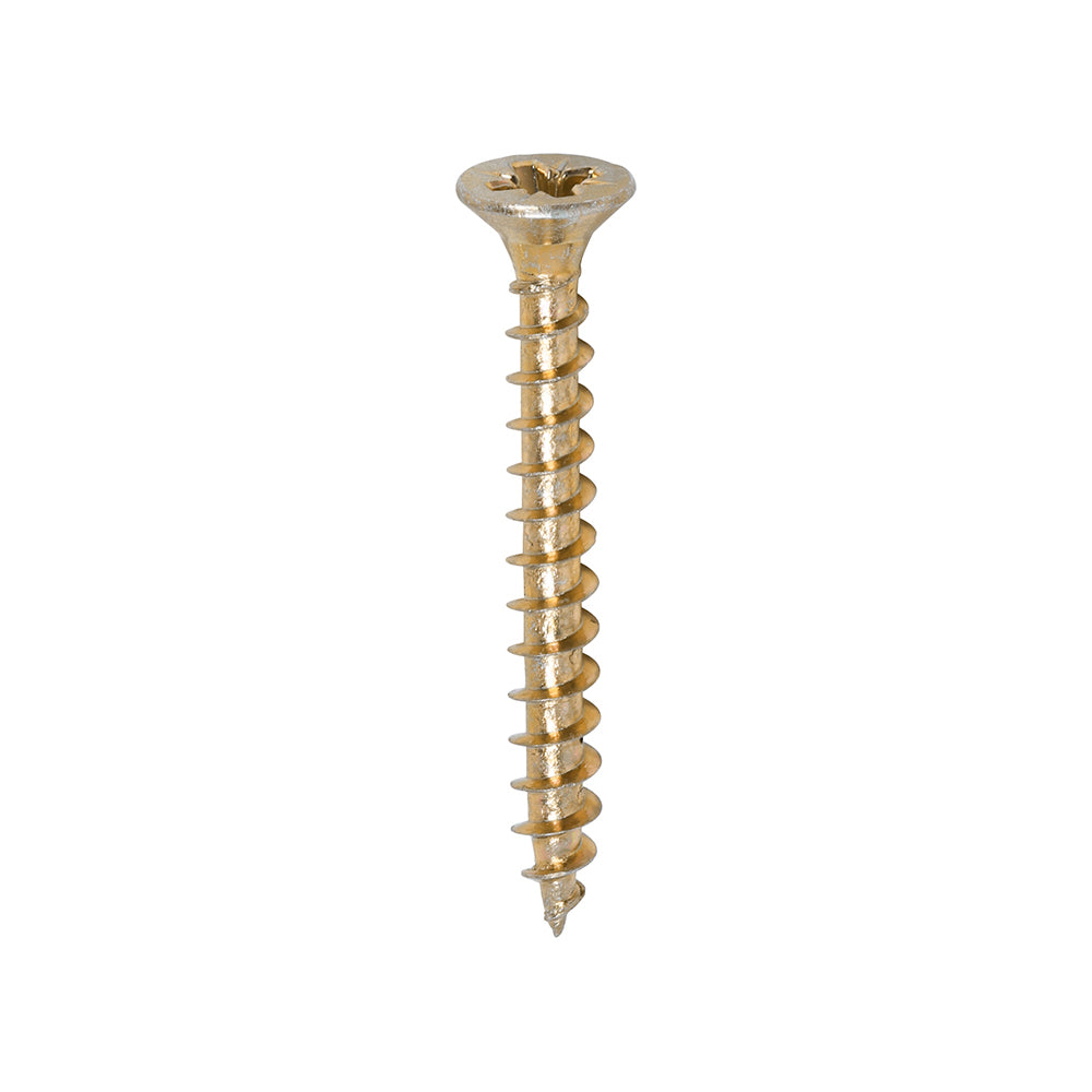 Timco Solo Woodscrews - Yellow Countersunk