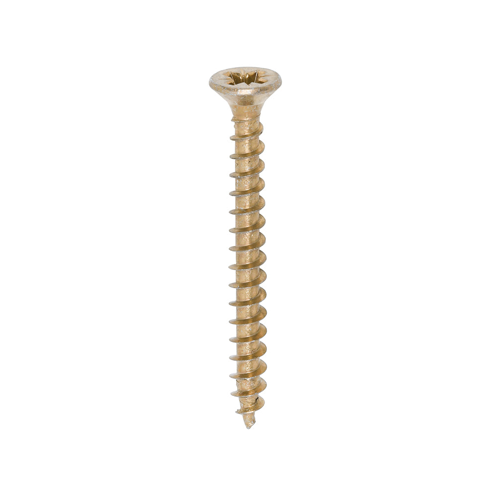Timco Solo Woodscrews - Yellow Countersunk